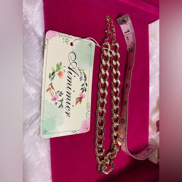 Gold tone chunky chain/choker NWT - Picture 4 of 4